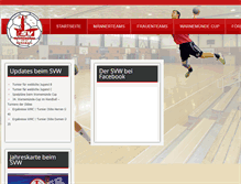 Tablet Screenshot of handball-svw.de